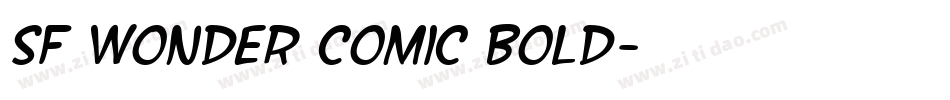 SF Wonder Comic Bold字体转换